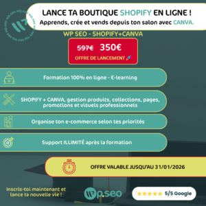 Formation Elearning Shopify + Canva